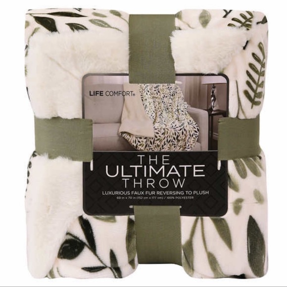 Life Comfort Bedding Life Comfort Ultimate Faux Fur Throw Green